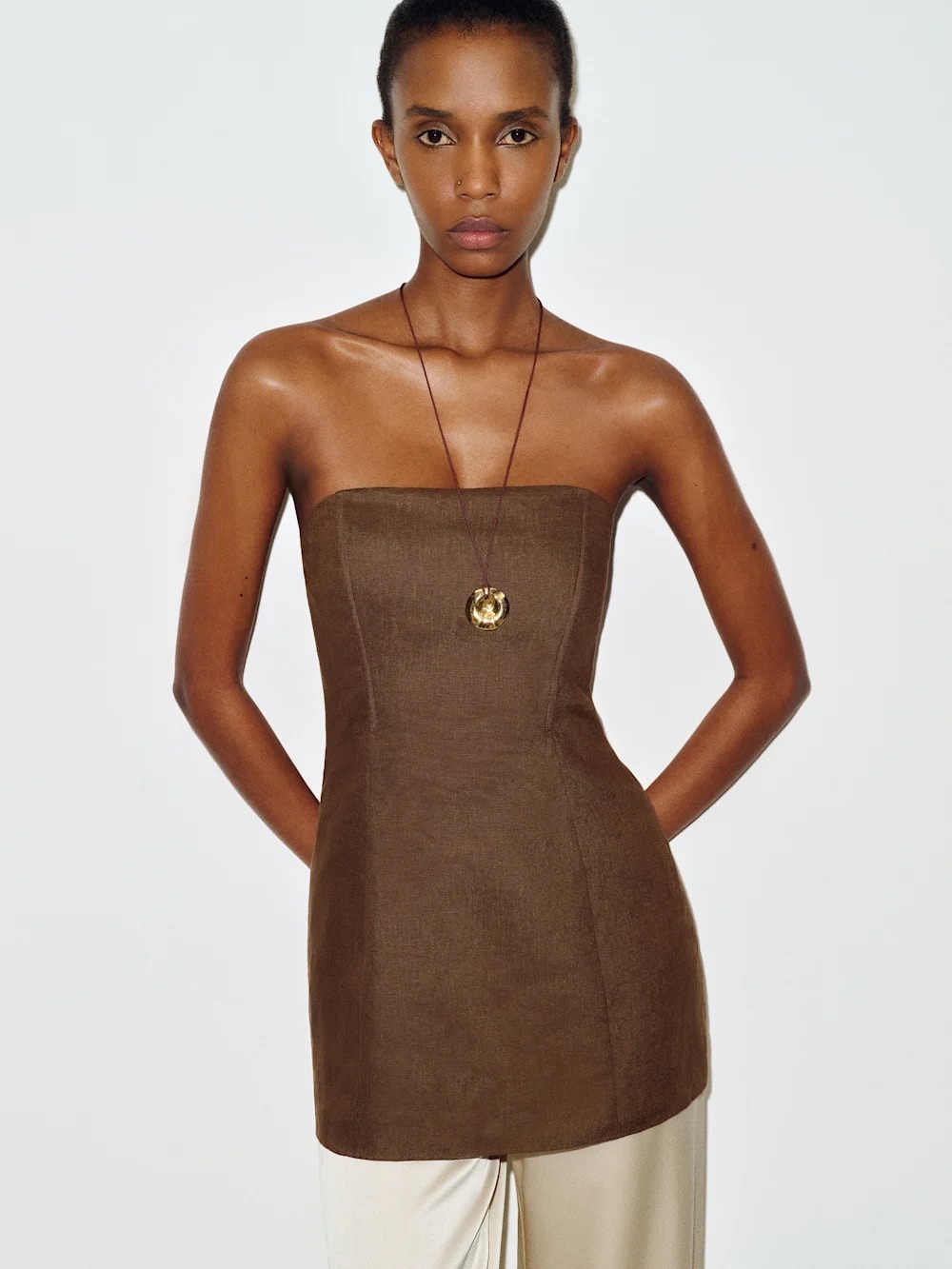 Reformation Aurina Linen Top